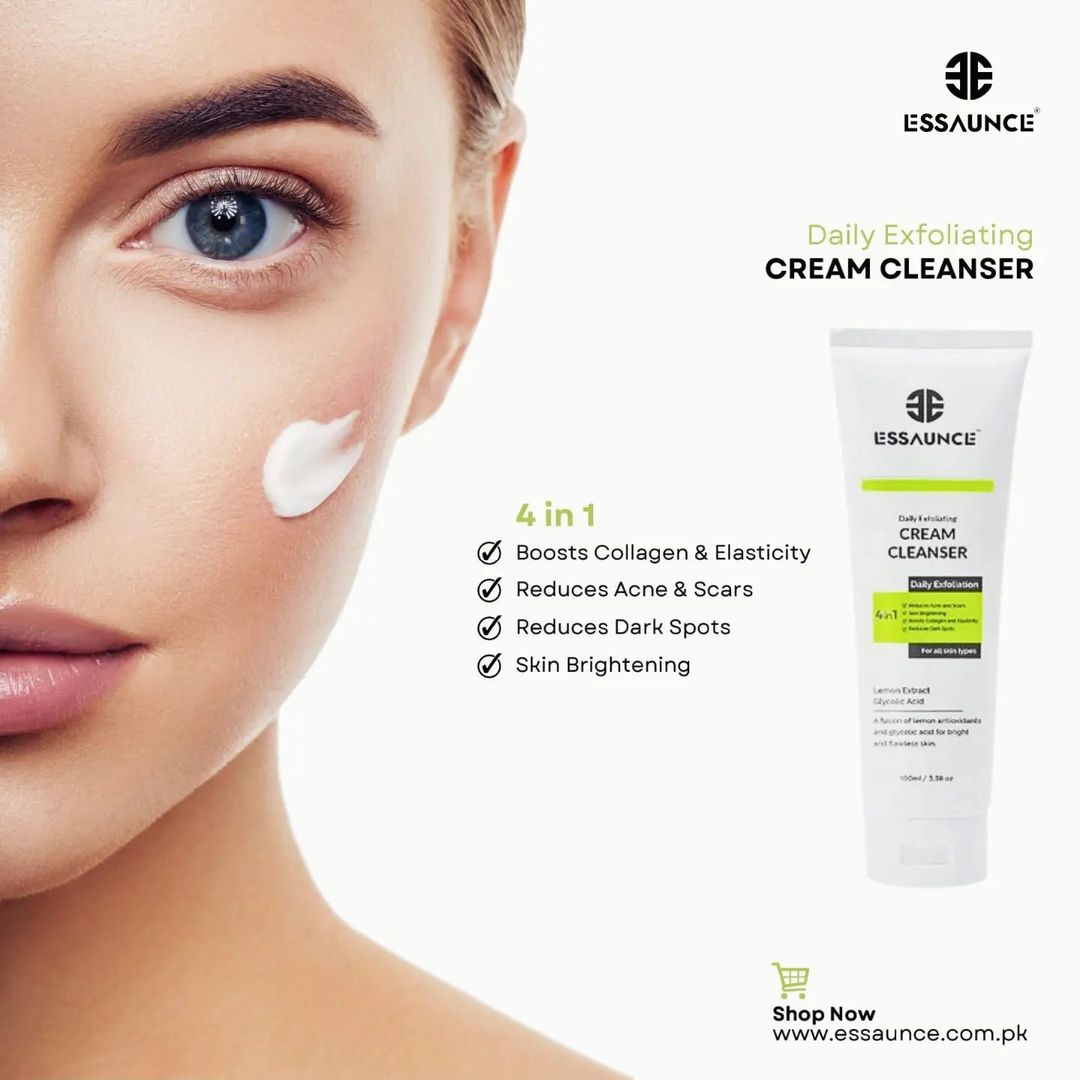 Daily Exfoliating Cream Cleanser With Lemon Extract 100 ml - Essaunce